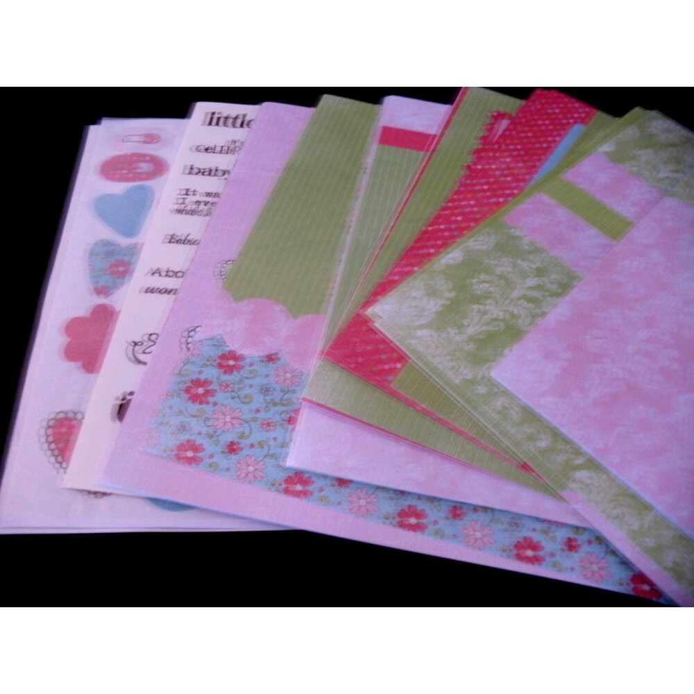 Creative Memories Baby Girl 12x12 PicFolio Quik Kit